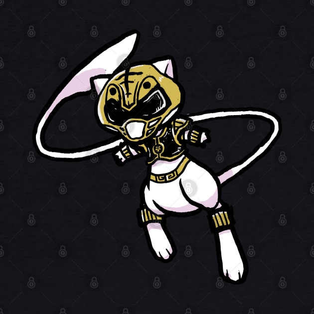 White Ranger Cat by jonah block